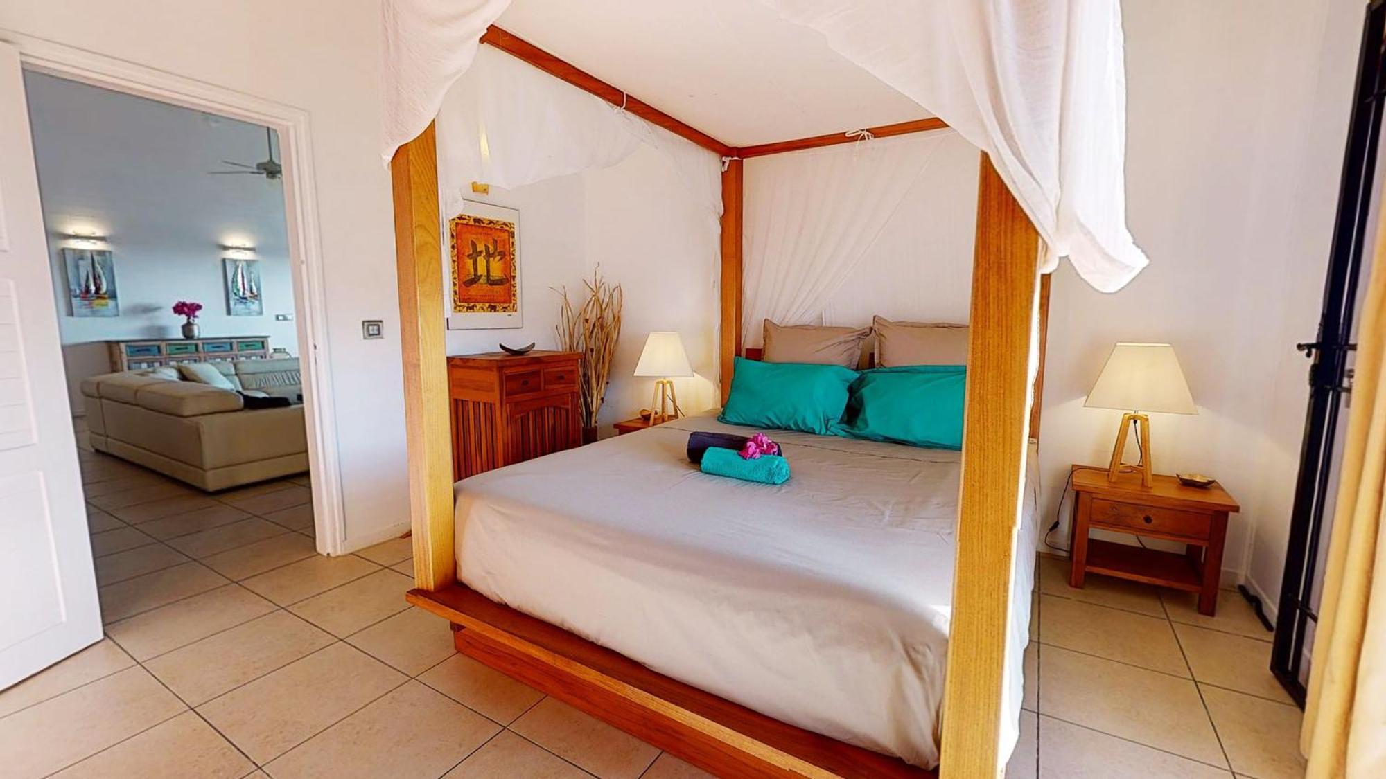 Villa Deluxe L'Hacienda Villa Vue Mer 180 Piscine Jacuzzi Proche Plage Marina Golf Pointe Des Chateaux Et Casino Jardin Clos Voyage Durable Saint-Francois  Phòng bức ảnh
