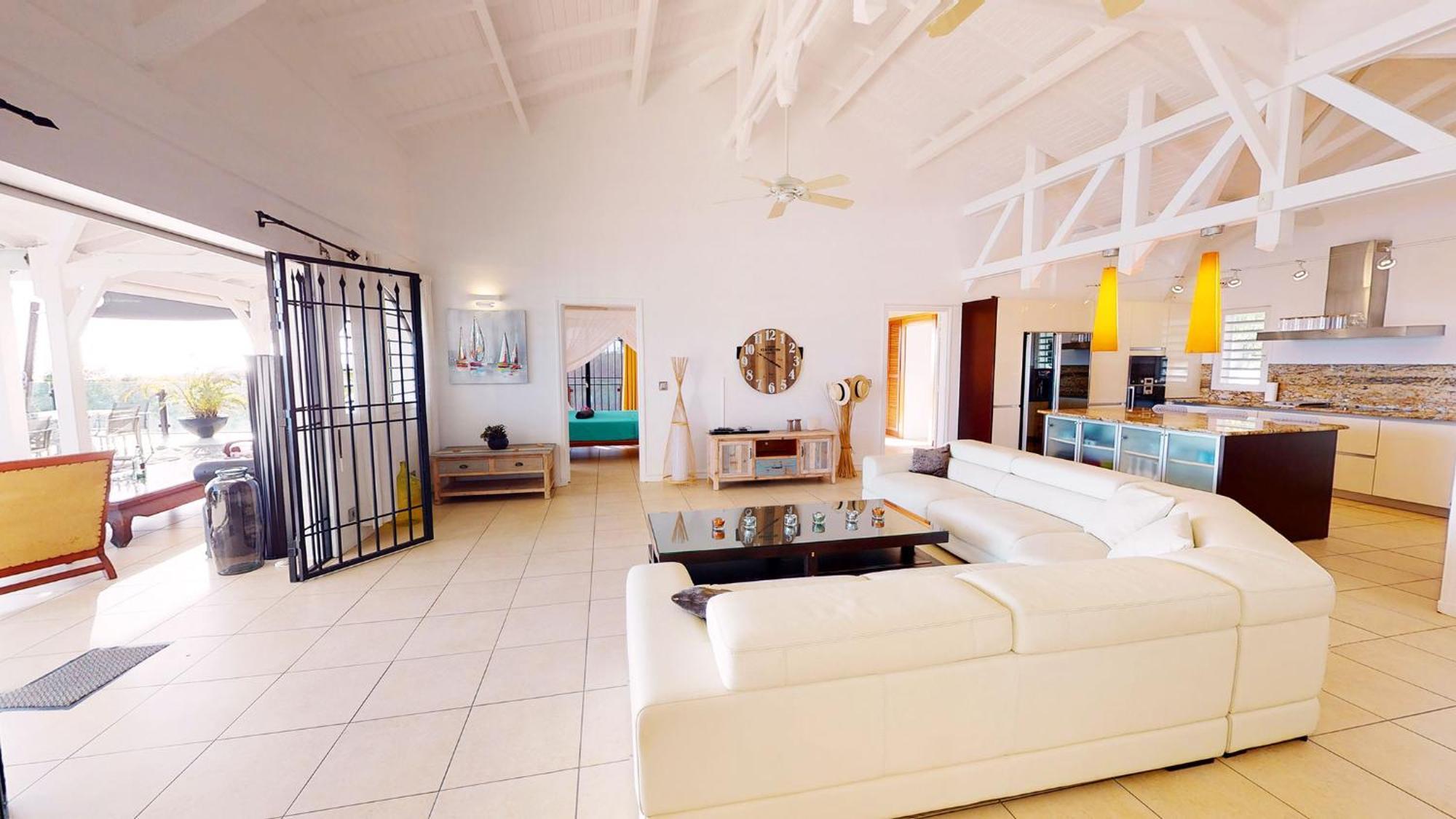 Villa Deluxe L'Hacienda Villa Vue Mer 180 Piscine Jacuzzi Proche Plage Marina Golf Pointe Des Chateaux Et Casino Jardin Clos Voyage Durable Saint-Francois  Phòng bức ảnh