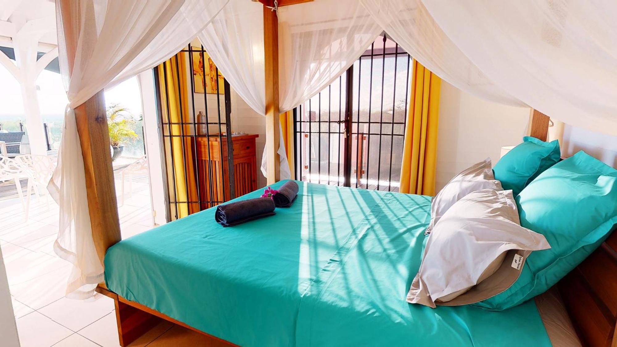 Villa Deluxe L'Hacienda Villa Vue Mer 180 Piscine Jacuzzi Proche Plage Marina Golf Pointe Des Chateaux Et Casino Jardin Clos Voyage Durable Saint-Francois  Phòng bức ảnh