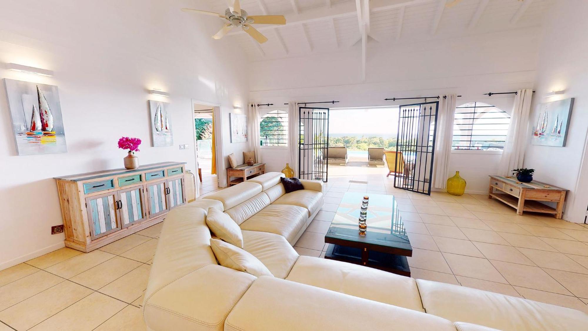 Villa Deluxe L'Hacienda Villa Vue Mer 180 Piscine Jacuzzi Proche Plage Marina Golf Pointe Des Chateaux Et Casino Jardin Clos Voyage Durable Saint-Francois  Phòng bức ảnh